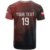 Custom World Football 2026 Austria T Shirt Das Team Go Champions Red Version