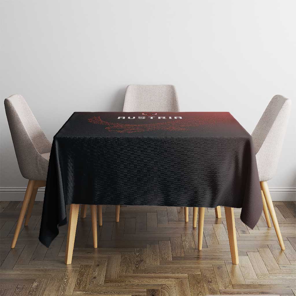 World Football 2026 Austria Tablecloth Das Team Go Champions Red Version