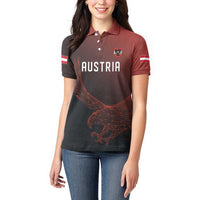 Custom World Football 2026 Austria Women Polo Shirt Das Team Go Champions Red Version