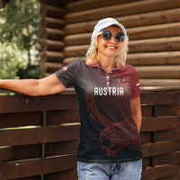 Custom World Football 2026 Austria Women Polo Shirt Das Team Go Champions Red Version