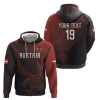 Custom World Football 2026 Austria Zip Hoodie Das Team Go Champions Red Version