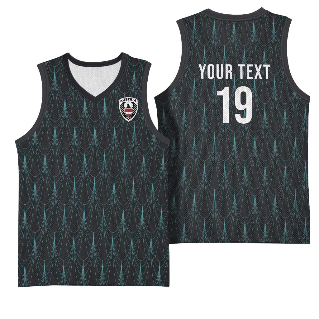 Custom World Football 2026 Austria Basketball Jersey Das Team Eagle Wing Style