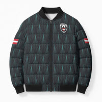 Custom World Football 2026 Austria Bomber Puffer Jacket Das Team Eagle Wing Style