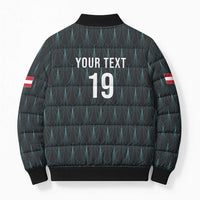 Custom World Football 2026 Austria Bomber Puffer Jacket Das Team Eagle Wing Style