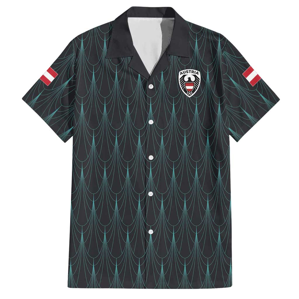 Custom World Football 2026 Austria Hawaiian Shirt Das Team Eagle Wing Style