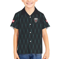 Custom World Football 2026 Austria Hawaiian Shirt Das Team Eagle Wing Style