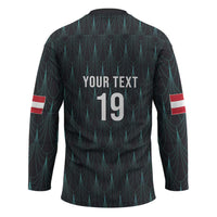 Custom World Football 2026 Austria Hockey Jersey Das Team Eagle Wing Style