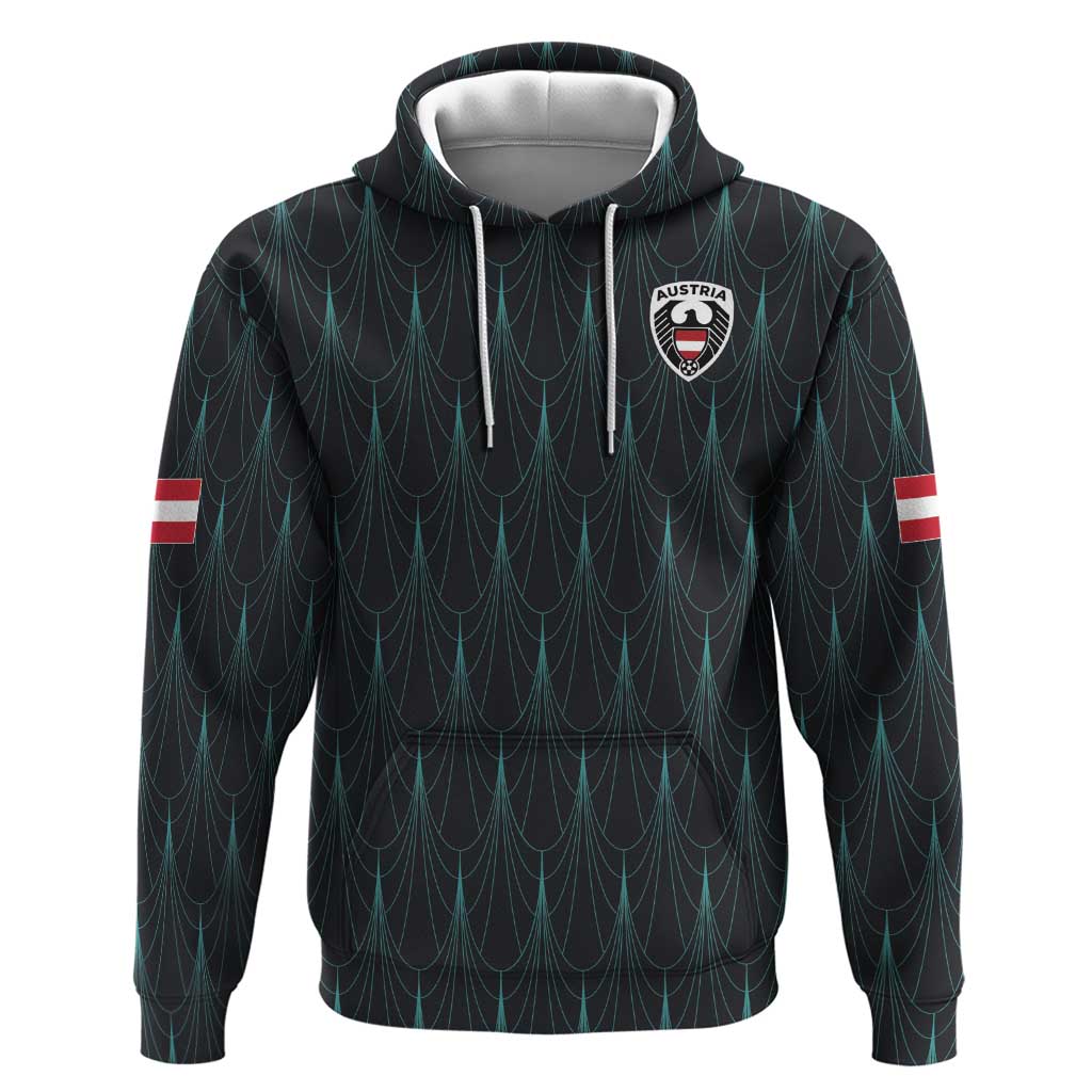 Custom World Football 2026 Austria Hoodie Das Team Eagle Wing Style