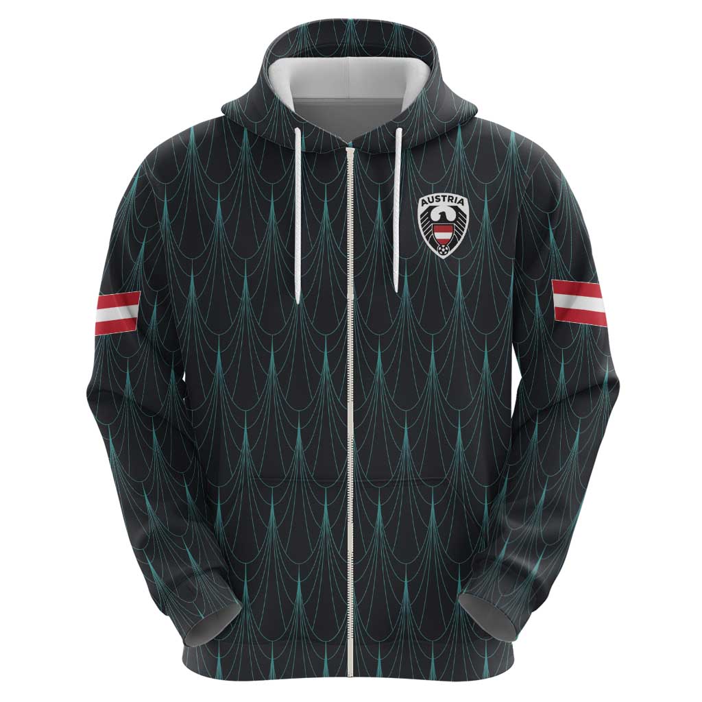 Custom World Football 2026 Austria Hoodie Das Team Eagle Wing Style
