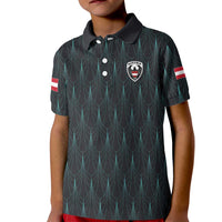 Custom World Football 2026 Austria Kid Polo Shirt Das Team Eagle Wing Style