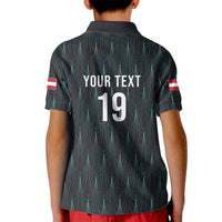 Custom World Football 2026 Austria Kid Polo Shirt Das Team Eagle Wing Style