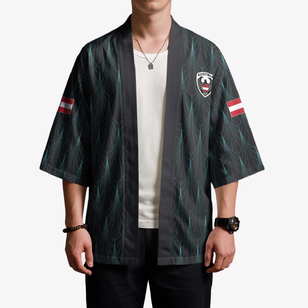 Custom World Football 2026 Austria Kimono Das Team Eagle Wing Style
