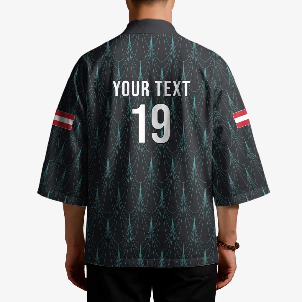 Custom World Football 2026 Austria Kimono Das Team Eagle Wing Style