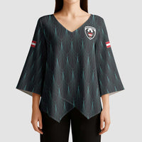 Custom World Football 2026 Austria Kimono Sleeve Blouse Das Team Eagle Wing Style