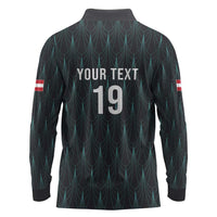 Custom World Football 2026 Austria Long Sleeve Polo Shirt Das Team Eagle Wing Style
