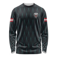 Custom World Football 2026 Austria Long Sleeve Shirt Das Team Eagle Wing Style