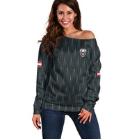 Custom World Football 2026 Austria Off Shoulder Sweater Das Team Eagle Wing Style