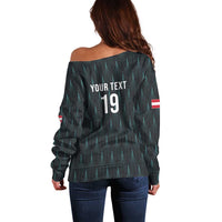 Custom World Football 2026 Austria Off Shoulder Sweater Das Team Eagle Wing Style