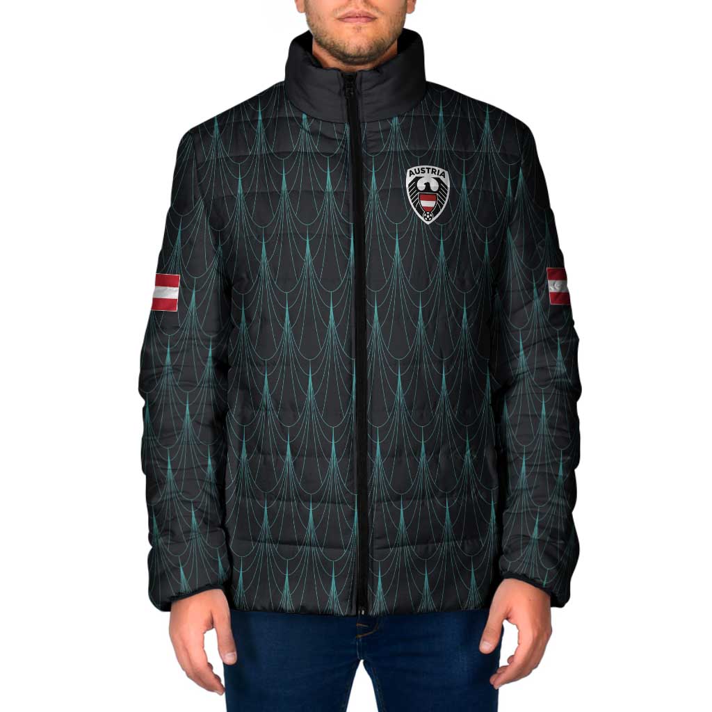Custom World Football 2026 Austria Padded Jacket Das Team Eagle Wing Style