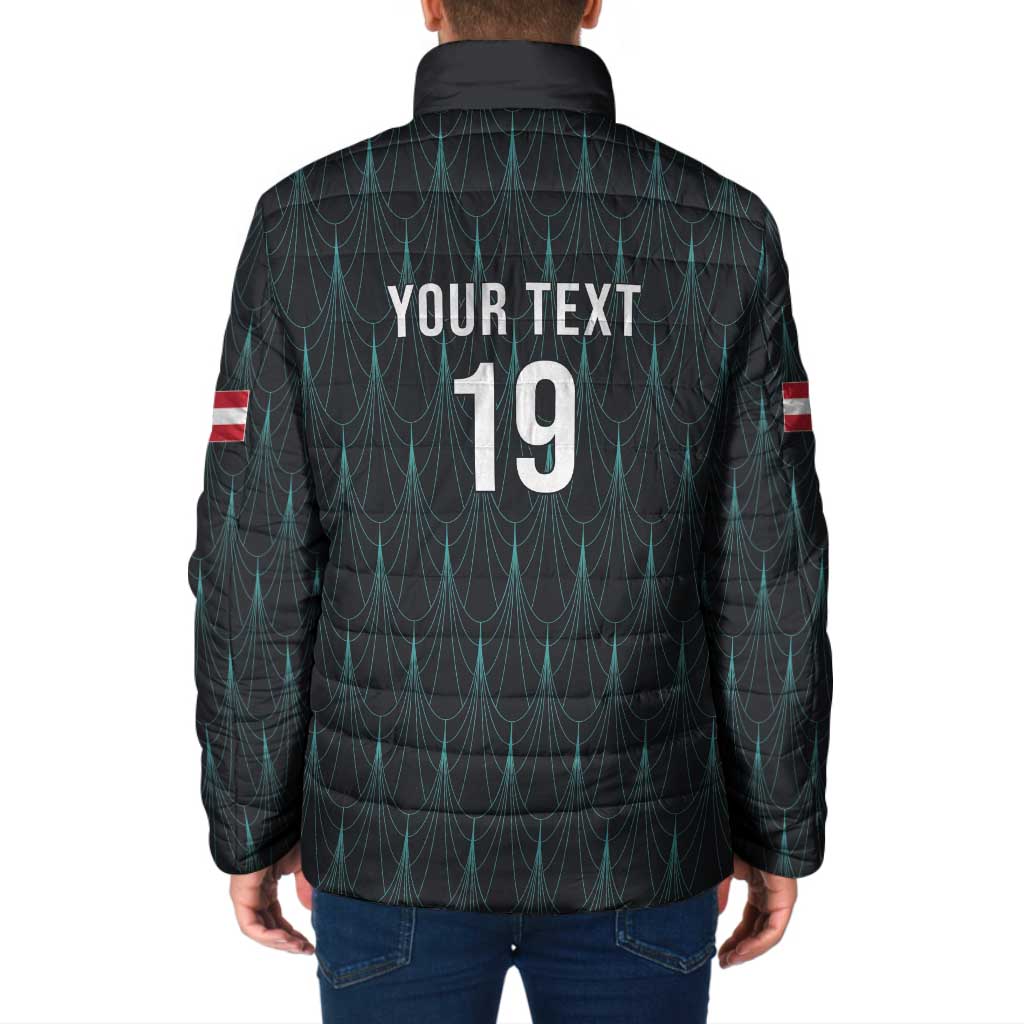 Custom World Football 2026 Austria Padded Jacket Das Team Eagle Wing Style
