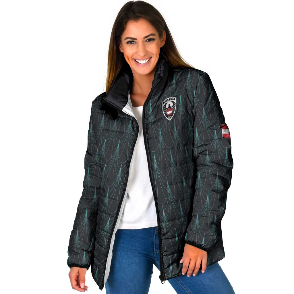 Custom World Football 2026 Austria Padded Jacket Das Team Eagle Wing Style