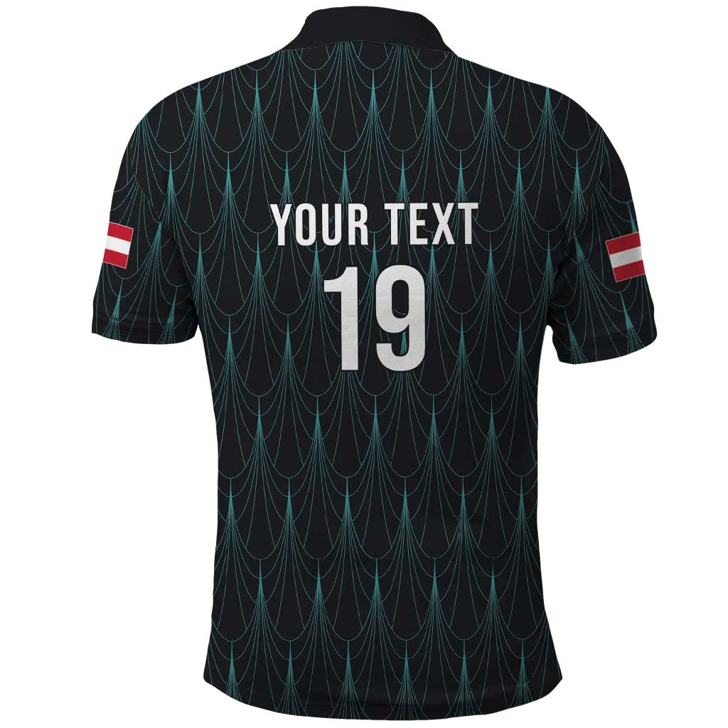Custom World Football 2026 Austria Polo Shirt Das Team Eagle Wing Style