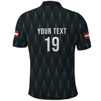 Custom World Football 2026 Austria Polo Shirt Das Team Eagle Wing Style