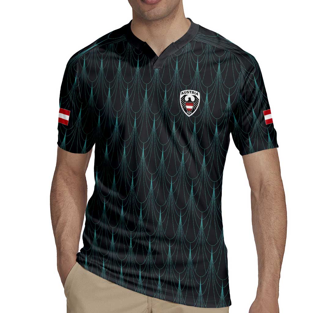 Custom World Football 2026 Austria Rugby Jersey Das Team Eagle Wing Style