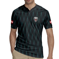 Custom World Football 2026 Austria Rugby Jersey Das Team Eagle Wing Style