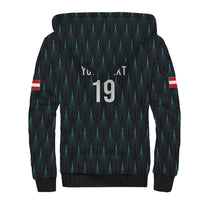 Custom World Football 2026 Austria Sherpa Hoodie Das Team Eagle Wing Style