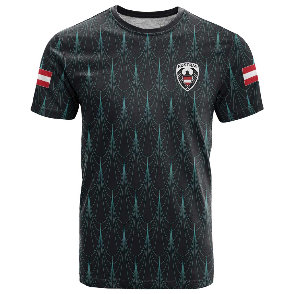 Custom World Football 2026 Austria T Shirt Das Team Eagle Wing Style