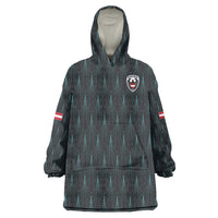 Custom World Football 2026 Austria Wearable Blanket Hoodie Das Team Eagle Wing Style