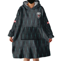Custom World Football 2026 Austria Wearable Blanket Hoodie Das Team Eagle Wing Style