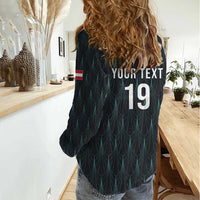 Custom World Football 2026 Austria Women Casual Shirt Das Team Eagle Wing Style