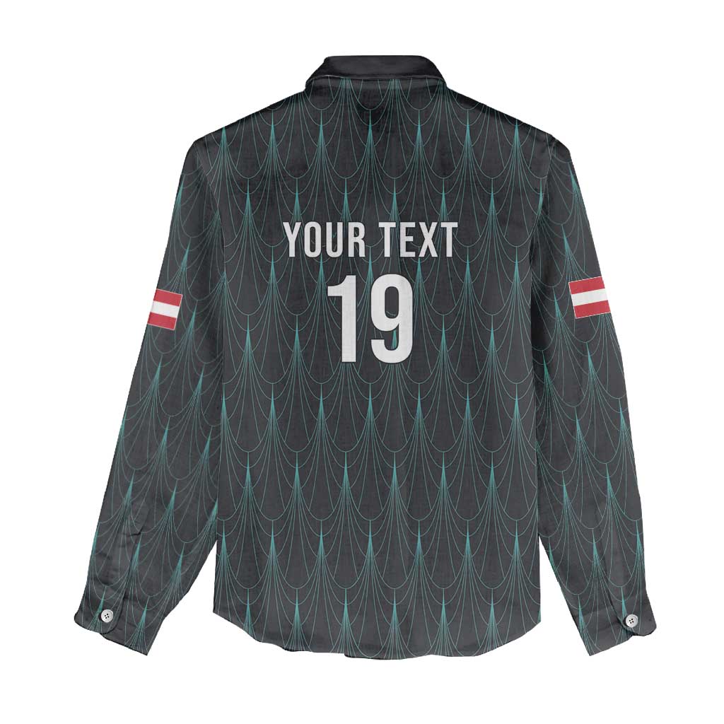 Custom World Football 2026 Austria Women Casual Shirt Das Team Eagle Wing Style