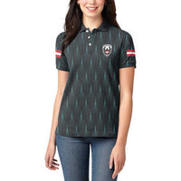 Custom World Football 2026 Austria Women Polo Shirt Das Team Eagle Wing Style