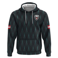 Custom World Football 2026 Austria Zip Hoodie Das Team Eagle Wing Style