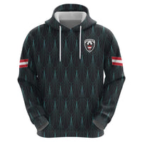 Custom World Football 2026 Austria Zip Hoodie Das Team Eagle Wing Style