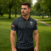 Custom World Football 2026 Austria Zipper Polo Shirt Das Team Eagle Wing Style