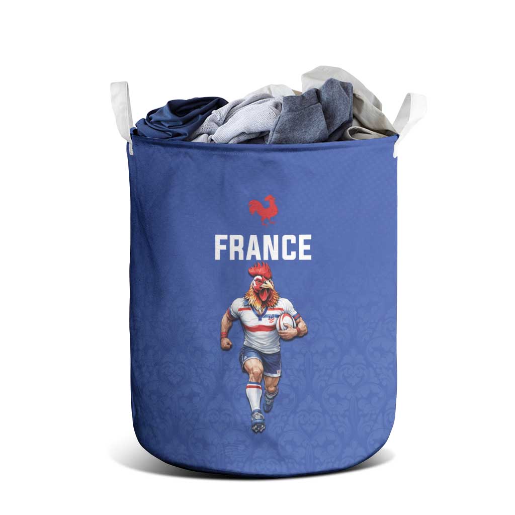 Rugby France Laundry Basket XV de France Gallic Rooster Mascot