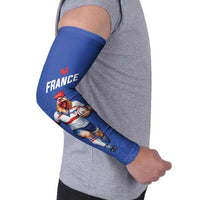 Custom Rugby France Arm Sleeves XV de France Gallic Rooster Mascot