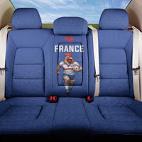 Rugby France Back Car Seat Cover XV de France Gallic Rooster Mascot