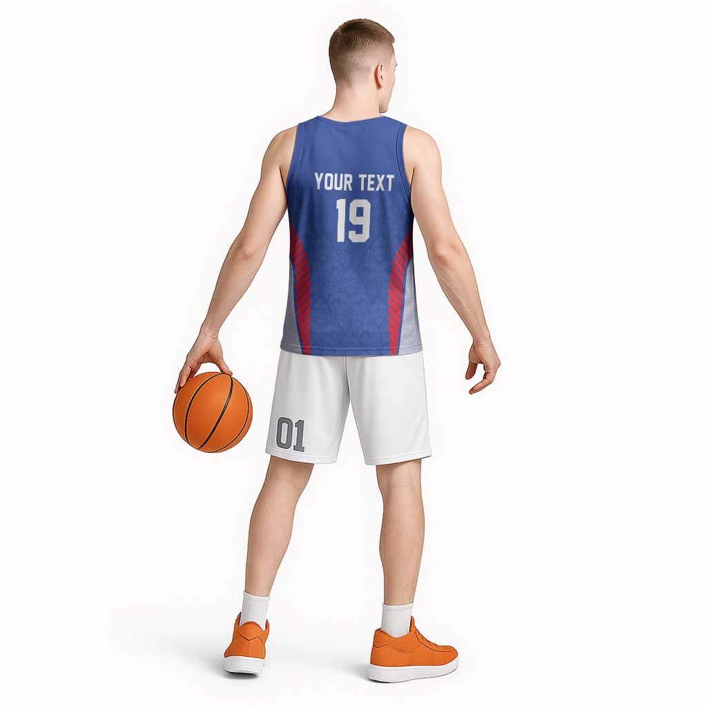 Custom Rugby France Basketball Jersey XV de France Gallic Rooster Mascot