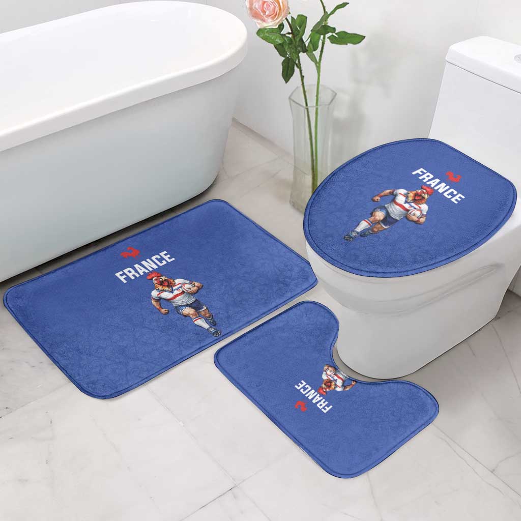 Rugby France Bathroom Set XV de France Gallic Rooster Mascot