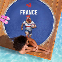 Rugby France Beach Blanket XV de France Gallic Rooster Mascot