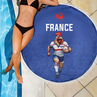 Rugby France Beach Blanket XV de France Gallic Rooster Mascot