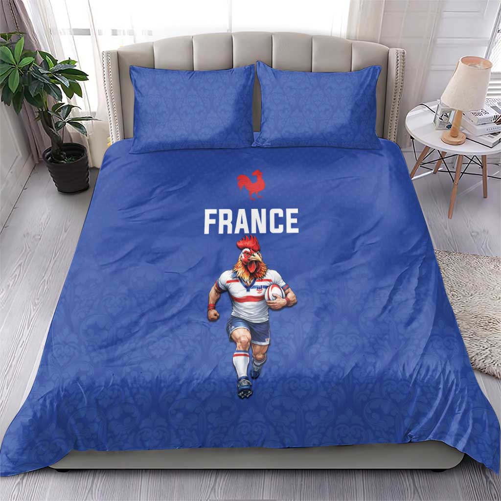 Rugby France Bedding Set XV de France Gallic Rooster Mascot