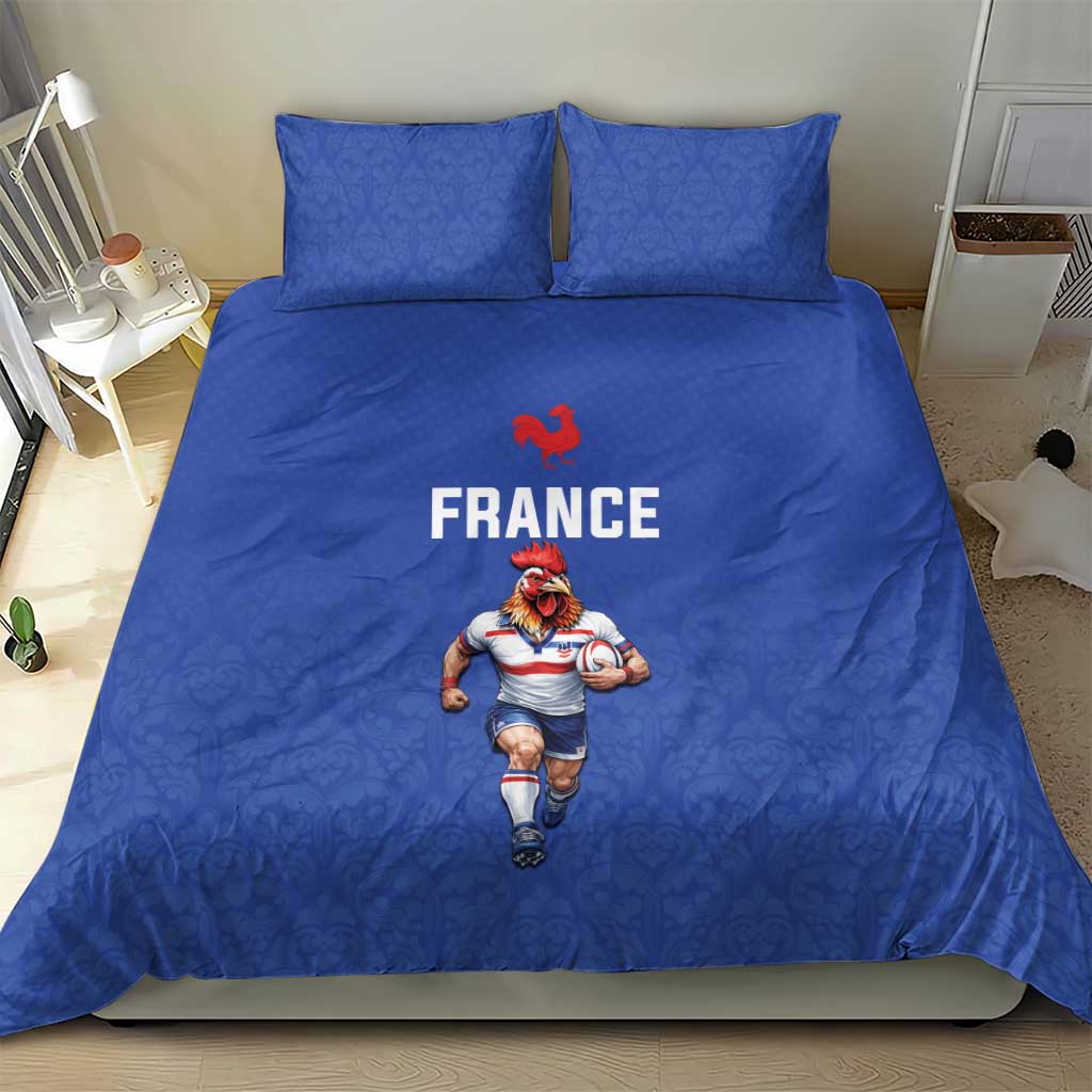 Rugby France Bedding Set XV de France Gallic Rooster Mascot