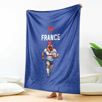 Rugby France Blanket XV de France Gallic Rooster Mascot