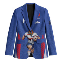 Custom Rugby France Blazer XV de France Gallic Rooster Mascot